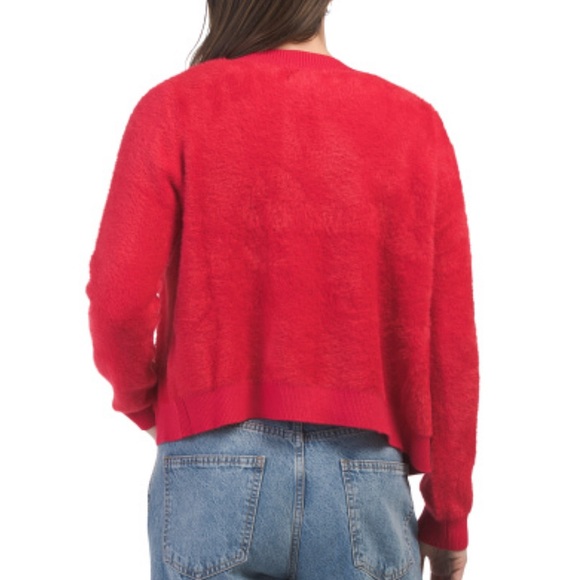 Bailey 44 Long Sleeve Heart Button Eyelash Cardigan Size Medium - Picture 3 of 5